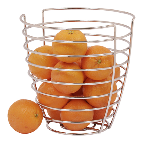 Fruitmand sinaasappelkorf verchroomd