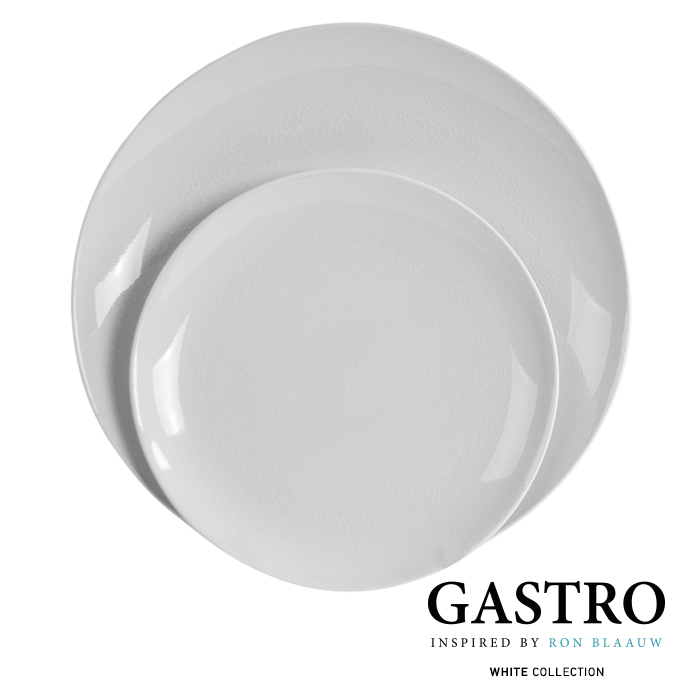 gastro servies white collection off white organic stoneware coupe bord wit ron blaauw servies