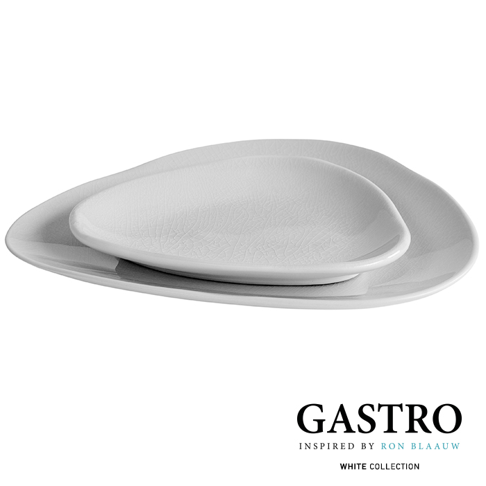 gastro servies white collection off white organic stoneware serveer bord ovaal wit ron blaauw servies 16x12cm