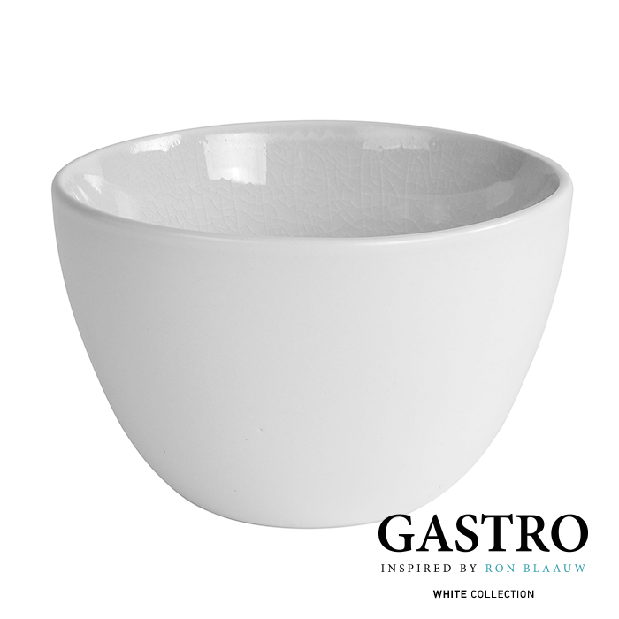 gastro servies white collection off white organic stoneware serveer schaaltje wit ron blaauw servies 10x6 5cm