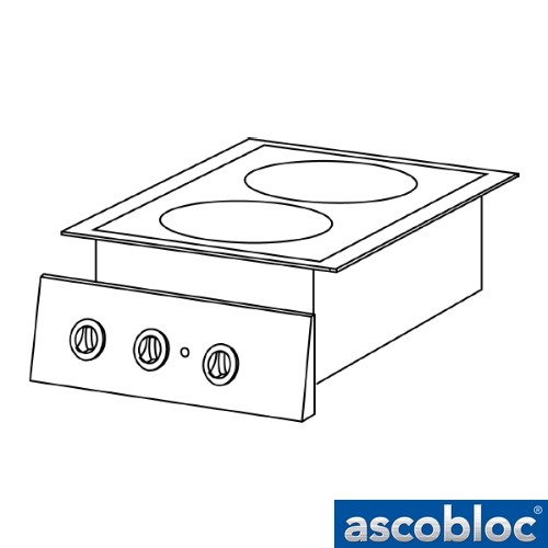 Ascobloc Integraline IEH 350 GastO inbouw inductie kookplaat herd elektro induktions kochplatte logo