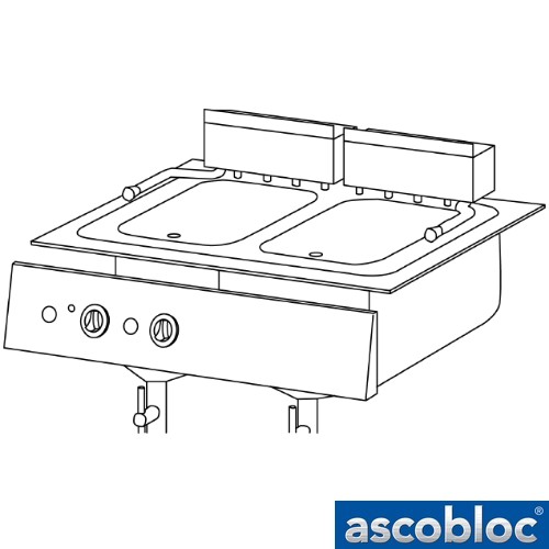 Ascobloc Integraline IEW 660 GastO inbouw pastakoker wasserkocher elektro pastakocher logo