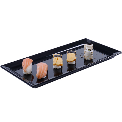 Melamine sushi schaal Global kleur zwart