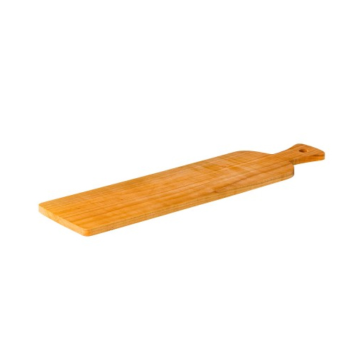 houten broodplank antipasti lang met handvat tweezijdig te gebruiken kersen hout 60x15cm