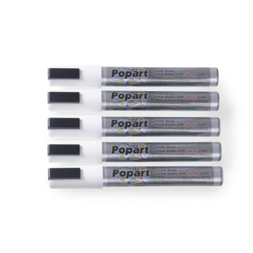 Krijtstift wit set 5 stuks 2 tot 6 mm uitwisbaar