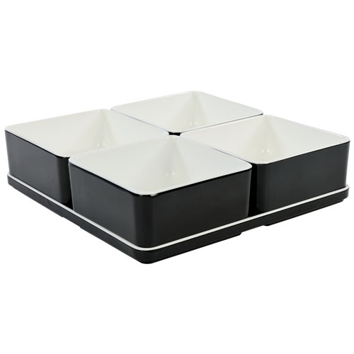 Cube organizer set7 kleur zwart melamine