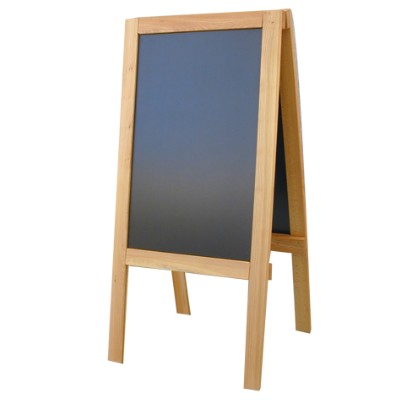 Stoepkrijtbord dubbelzijdig afm. 113x71x139cm.