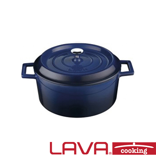 Braadpan deksel 24cm blauw LAVA cooking 