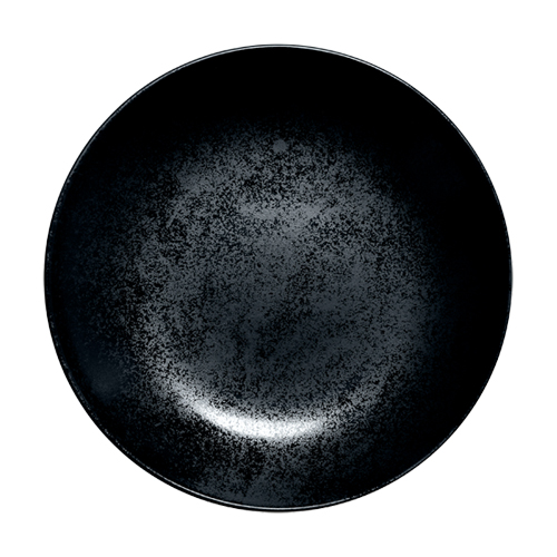 Coupebord diep diam 26cm Carbon Zwart Karbon Rak Porcelain