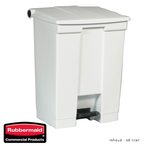 Rubbermaid step on classic afvalcontainer wit 68liter