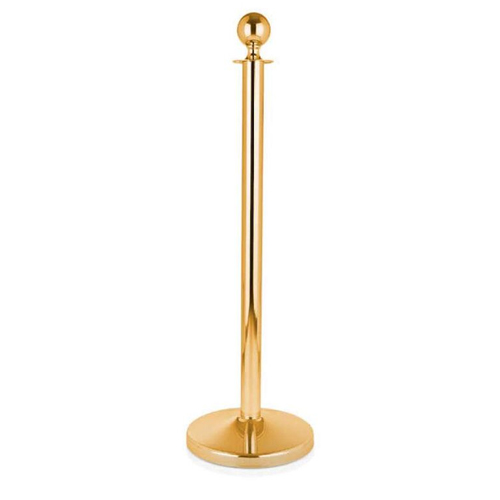 Afzetpaal bal hgt 100cm goud