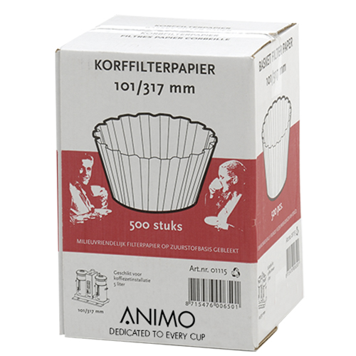 Korffilterpapier maat 101 317 mm Animo 01115