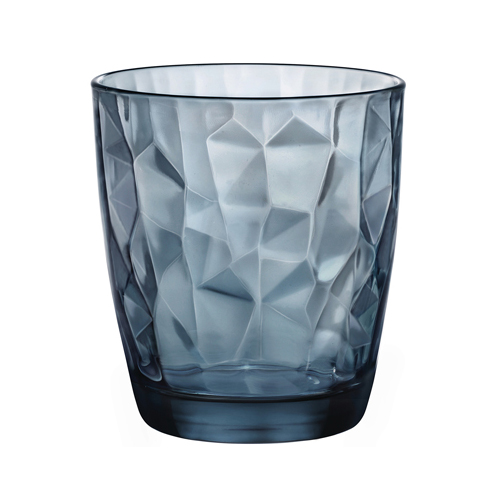 Drinkglas diamond blauw 30cl rocco bormioli