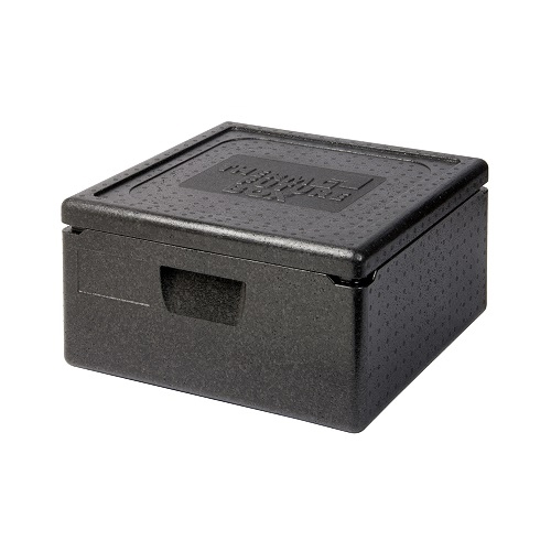 Pizza box xl inh 62 ltr afm 595x595x280mm zwart