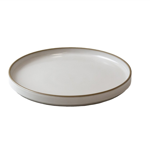 Bord laag diam 23cm japan wit q authentic