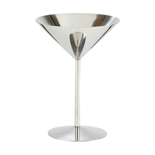 Martini glas hoge voet inh 240ml RVS