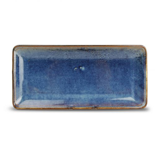 Serveerschaal afm. 11,5x25,5cm. blauw Nova F2D