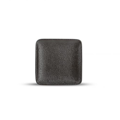 Bord plat afm. 10x10cm. zwart Dusk F2D