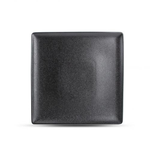 Bord plat afm. 26x26cm. zwart Dusk F2D