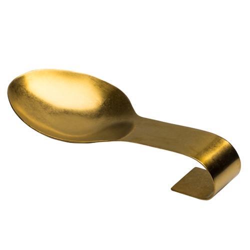 uffetlepel houder roestvrijstaal afm 30cm vintage gold
