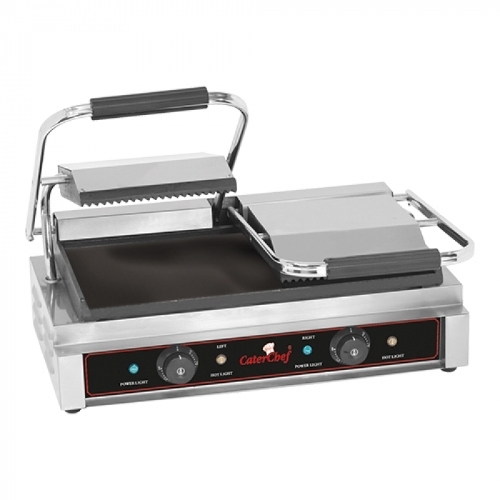 ontact grill duetto compact onder glad 230v 3600w caterchef