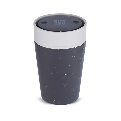 rinkbeker circulare cup inh 227ml black en pebble white