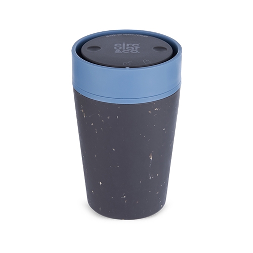 rinkbeker circulare cup inh 227ml black en rockpool blue