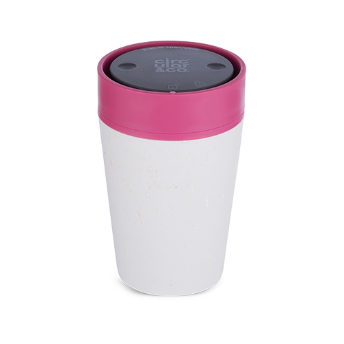 rinkbeker circulare cup inh 227ml cream en lotus pink