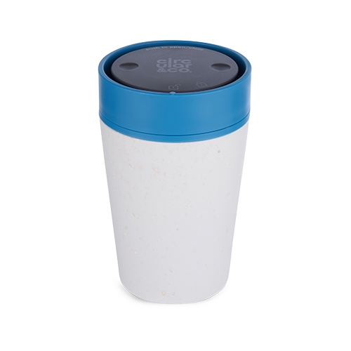 rinkbeker circulare cup inh 227ml cream en pacifica blue
