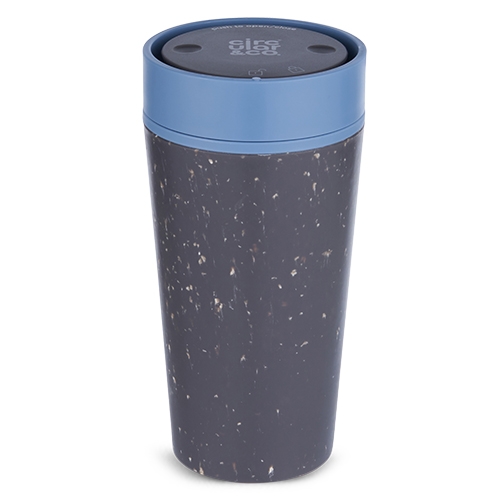 rinkbeker circulare cup inh 340ml black en rockpool blue