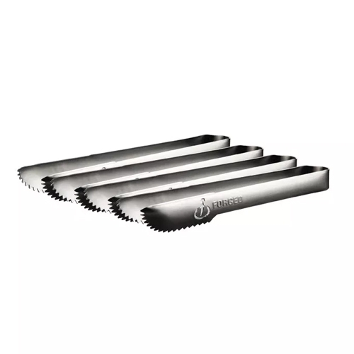 rijptangen set a 4 stuks rvs churrasco forged