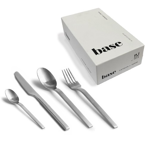 giftbox 24 delig zilver base by piet boon rvs 18 10 serax