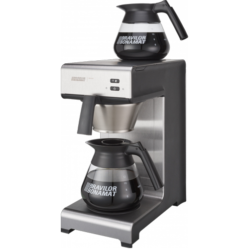 KOFFIEZETMACHINE MONDO 2 AFM. 19,5X40,6X44,6CM. KLEUR RVS ZWART 230V 2140W BRAVILOR