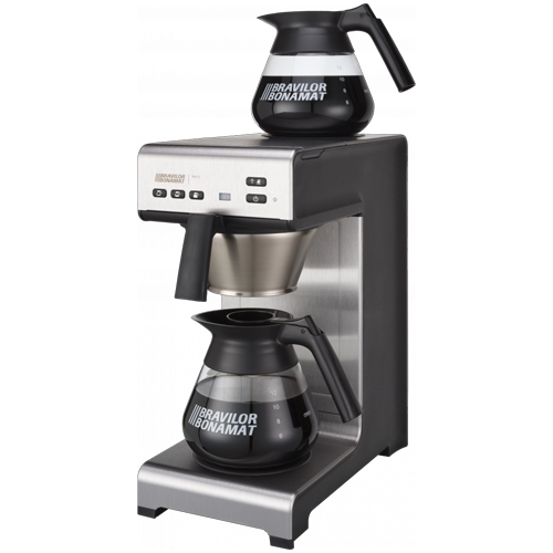KOFFIEZETMACHINE MATIC 2 AFM. 19,5X40,6X44,6CM. KLEUR RVS ZWART 230V 2140W BRAVILOR