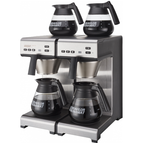 KOFFIEZETMACHINE MATIC TWIN AFM 40,4X40,6X44,6CM. KLEUR RVS ZWART 400V 4280W BRAVILOR