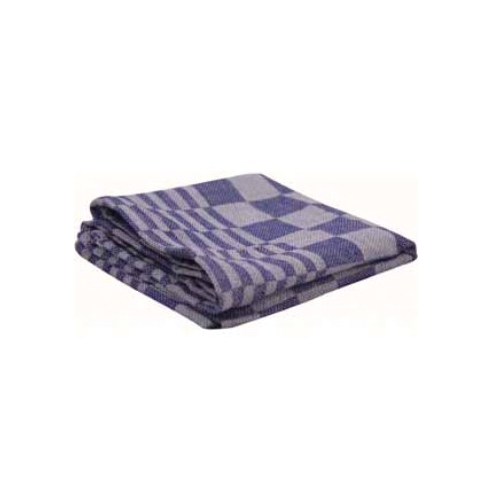 eukendoek theedoek set a 6 stuks afm 70x70cm kleur blauw katoen