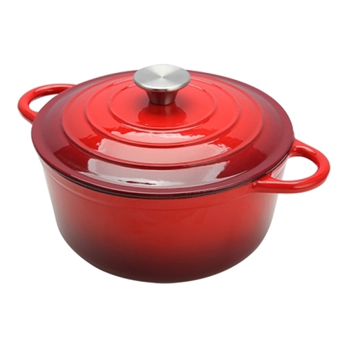 raadpan diam 32cm inh 8 liter gietijzer rood