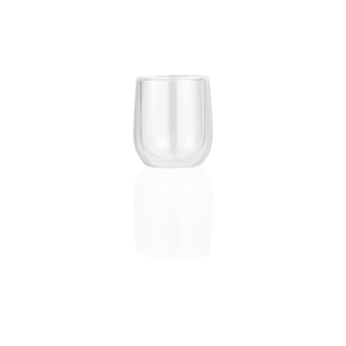 spressoglas inh 9cl diam 7cm set a 2 stuks borosilicaat glas
