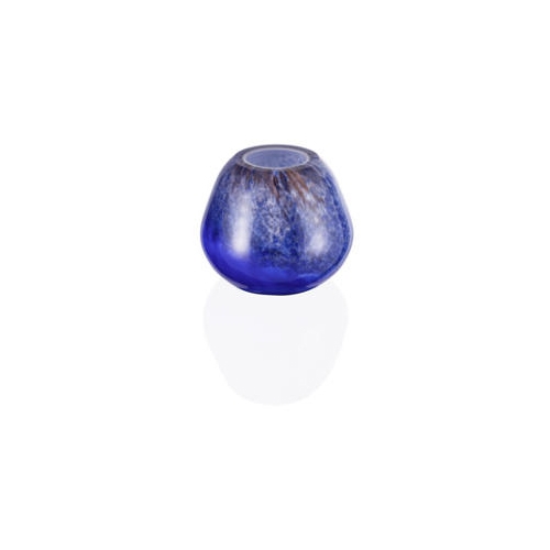 heelichthouder diam 15cm hgt 13cm fusion blue glas