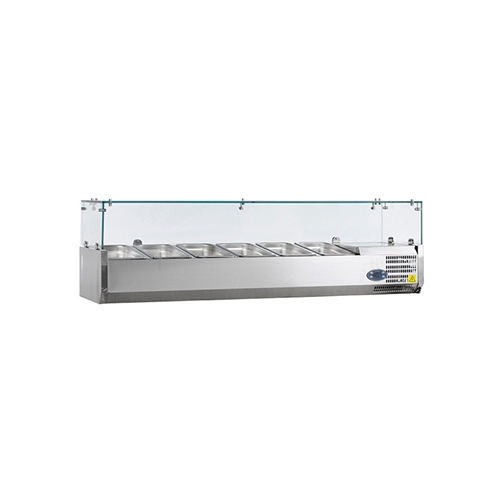 pzetkoelvitrine pa 13 150 afm 1500x395x435mm 230v 110w nordcap