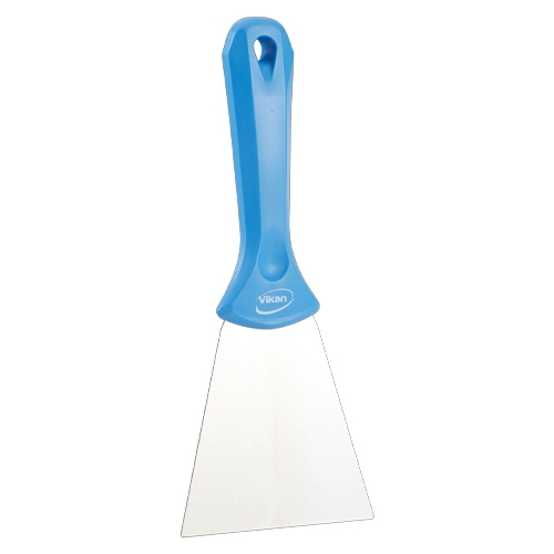 andschraper breed blauw rvs vikan