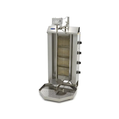 hoarma grill op gas afm 545x64x114cm voor 50kg vlees maxima