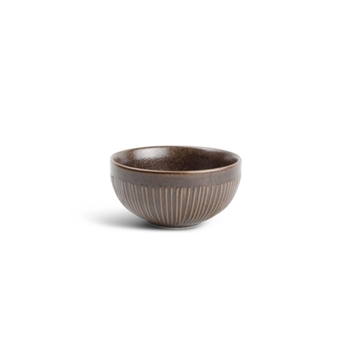 om diam 85cm hgt 4cm gestreept copper brass f2d