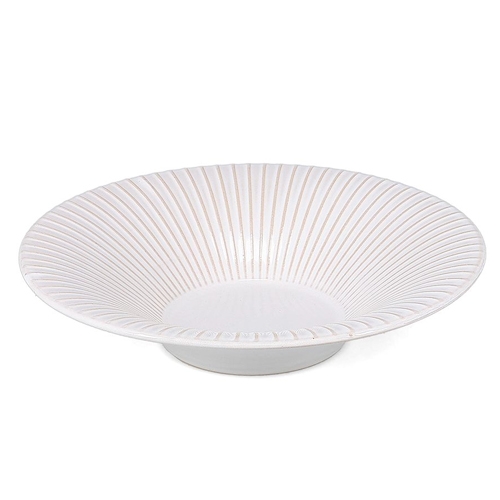 ord diep diam 26x10cm hgt 55cm gestreept wit brass f2d