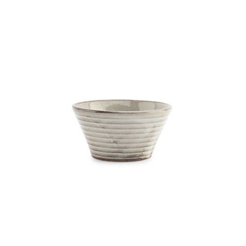 om diam 10cm hgt 5cm conisch grijs line f2d