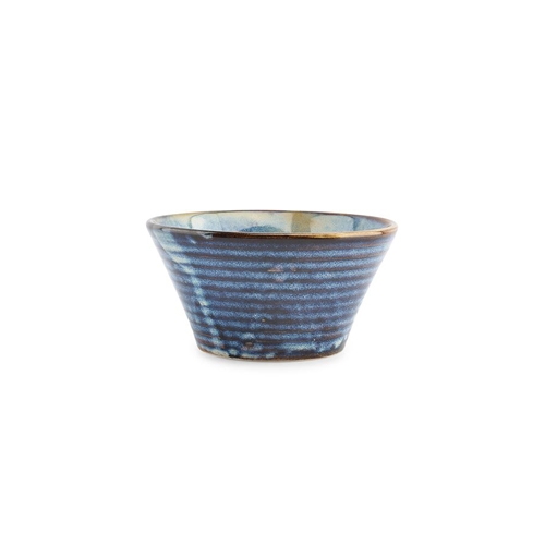 om diam 13cm hgt 65cm conisch blauw line f2d
