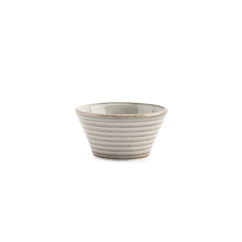 om diam 8cm hgt 4cm conisch grijs line f2d