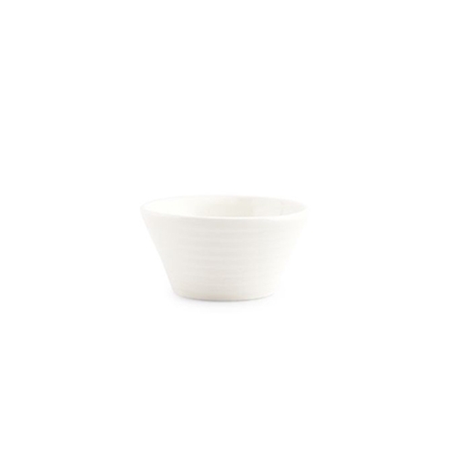 om diam 8cm hgt 4cm conisch wit line f2d