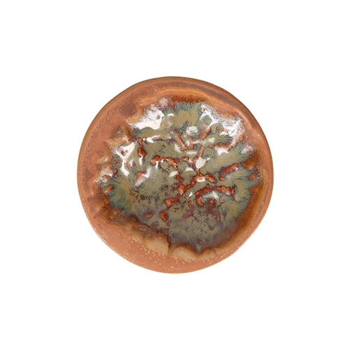 ord plat diam 15cm crab burnt orange icon ecomade
