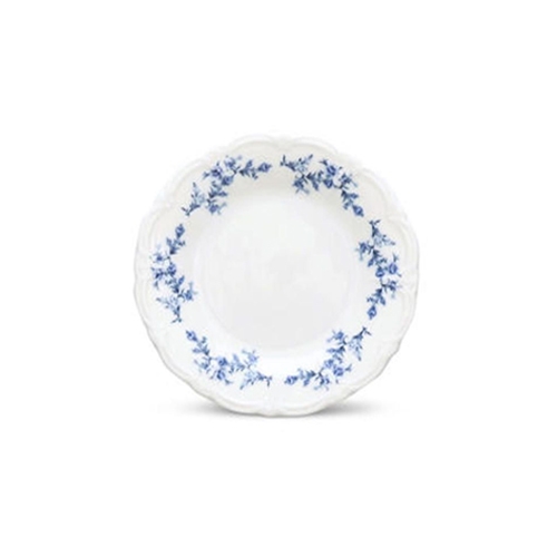 ord plat diam 16cm blauw flower retro bonbistro